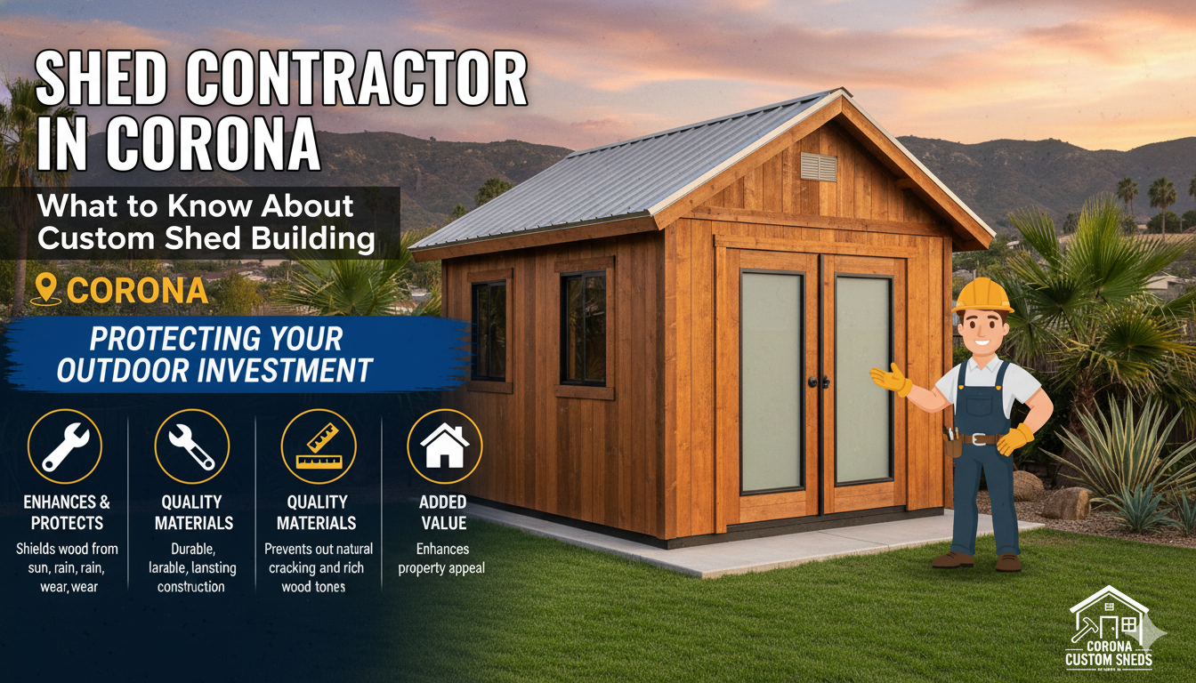 Shed Contractor in Corona: What to Know About Custom Shed Building